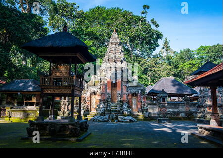 Temple bouddhiste dans la Monkey Forest, Ubud, Bali, Indonésie, Asie du Sud-Est, l'Asie Banque D'Images