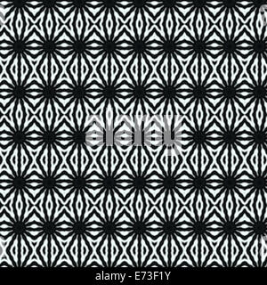 Le noir et blanc répétant Abstract Pattern Banque D'Images