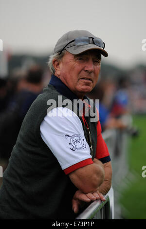 Stamford, Lincs, Royaume-Uni. 5 Septembre, 2014. La Land Rover Burghley Horse Trials. Le capitaine Mark Phillips à la Land Rover Burghley Horse lieu 4e - 7e septembre. Credit : Jonathan Clarke/Alamy Live News Banque D'Images