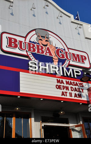 Bubba Gump Restaurant à Galveston, Texas, États-Unis Banque D'Images