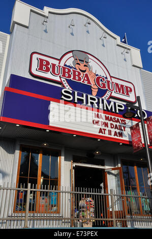 Bubba Gump Restaurant à Galveston, Texas, États-Unis Banque D'Images