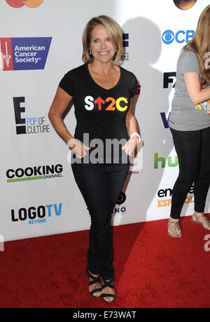 Hollywood, Los Angeles, Californie, USA. 5 Septembre, 2014. Katie Couric assiste au 4e congrès biennal Stand Up to cancer qui s'est tenue à l'Kodak Theater à Hollywood, Californie le 5 septembre 2014. 2014 : Crédit D. Long/Globe Photos/ZUMA/Alamy Fil Live News Banque D'Images