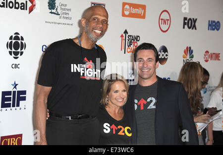 Hollywood, Los Angeles, Californie, USA. 5 Septembre, 2014. Jon Hamm, Katie Couric, Kareem Abdul-Jabbar assiste au 4e congrès biennal Stand Up to cancer qui s'est tenue à l'Kodak Theater à Hollywood, Californie le 5 septembre 2014. 2014 : Crédit D. Long/Globe Photos/ZUMA/Alamy Fil Live News Banque D'Images