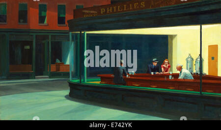 Les engoulevents - par Edward Hopper, 1942 Banque D'Images