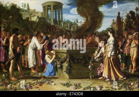 Oreste et Amenta conteste à l'autel - par Pieter Lastman, 1614 Banque D'Images