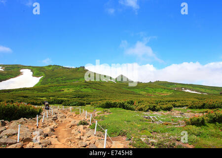 Mt.Akadake Parc National de Daisetsuzan, à Hokkaido, Japon Banque D'Images