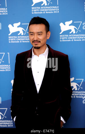 Venise, Italie. Sep 6, 2014. Zengcuoan 268 Yuan acteur pose à la photocall pour 'l'âge d'Or ' qui est choisi comme film de clôture du 71e Festival du Film de Venise, à Lido de Venise, Italie, le 6 septembre 2014. Credit : Xu Nizhi/Xinhua/Alamy Live News Banque D'Images