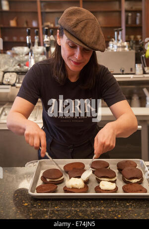 Farmacy Brooklyn et soda fountain Banque D'Images