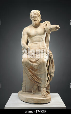 Statue de Jupiter (Zeus) Marbury Hall ; inconnu ; 1er siècle ; en ; Objet : H : 207 x L : 100 x P : 62,5 cm (81 1/2 x 39 3/8 x 24 Banque D'Images