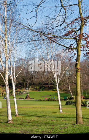 Miller Park, Preston, Lancashire, sur un jour de printemps, clair et lumineux Banque D'Images