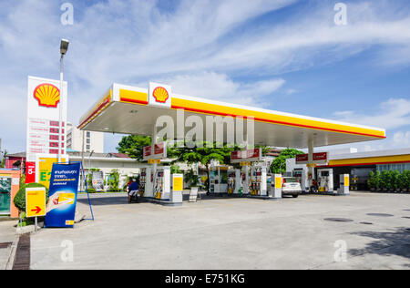 Station service Shell à Phuket, Thaïlande Banque D'Images