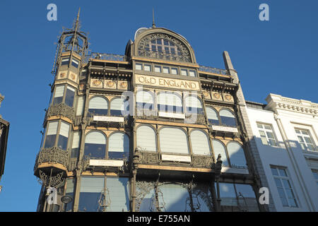 Bâtiment Old England, le Musée des Instruments de Musique (MIM), rue Montagne, Bruxelles, Belgique. Banque D'Images