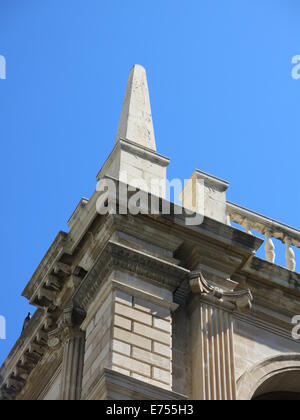 Élément architectural de la construction de l'hôtel de ville (Loggia) à Héraklion, Crète, Grèce. Banque D'Images