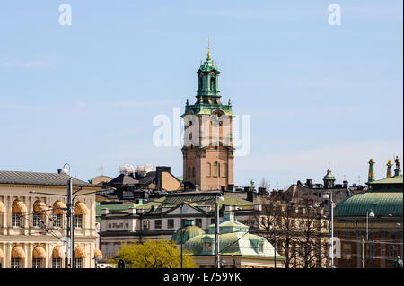 Suède, Stockholm. Storkyrkan, la plus ancienne église de Gamla Stan. Banque D'Images