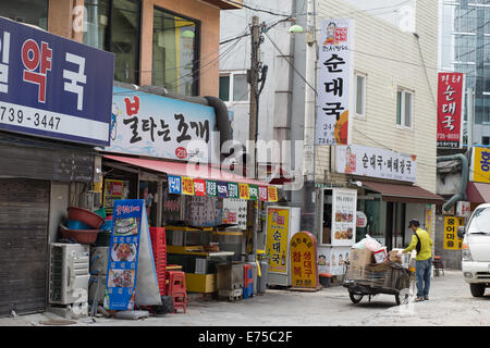 Scène de rue à Séoul Séoul, Corée du Sud. Banque D'Images