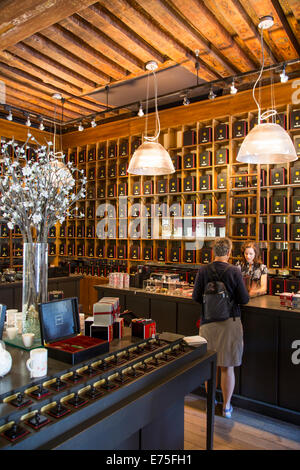 Mariage Freres tea shop on Rue du Bourg Tibourg in Le Marais in Paris Stock  Photo - Alamy