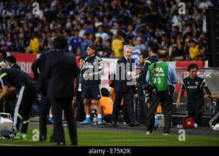 Dôme de Sapporo, Hokkaido, Japon. 12Th Mar, 2014. Javier Aguirre (JPN), le 5 septembre 2014 - Football/soccer : KIRIN Challenge Cup 2014 match entre le Japon 0-2 Uruguay à dôme de Sapporo, Hokkaido, Japon. © Hitoshi Mochizuki/AFLO/Alamy Live News Banque D'Images