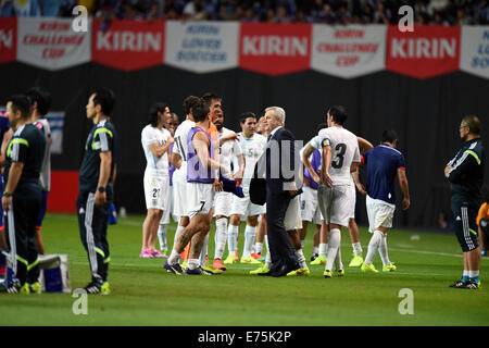 Dôme de Sapporo, Hokkaido, Japon. 12Th Mar, 2014. Javier Aguirre (JPN), le 5 septembre 2014 - Football/soccer : KIRIN Challenge Cup 2014 match entre le Japon 0-2 Uruguay à dôme de Sapporo, Hokkaido, Japon. © Hitoshi Mochizuki/AFLO/Alamy Live News Banque D'Images