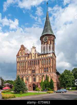 La Cathédrale de Königsberg, de style gothique en brique, 14e siècle, détruit pendant la Seconde Guerre mondiale, la reconstruction depuis 1992 Banque D'Images