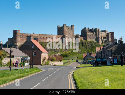 Château de bamburgh, Northumberland, England, UK Banque D'Images