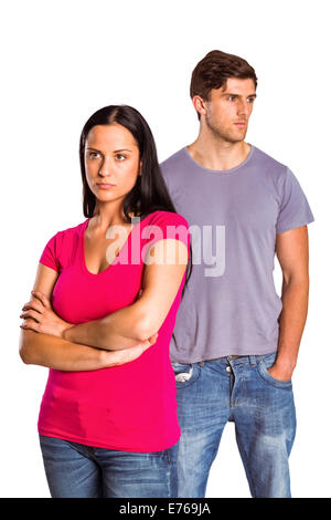 Young couple having an argument Banque D'Images