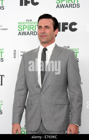 2014 Film Independent Spirit Awards célèbrent des arrivées des films indépendants et leurs réalisateurs avec : Jon Hamm Où : Santa Monica, Californie, États-Unis Quand : 01 Mars 2014 Banque D'Images