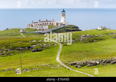 Neist Point Lighthouse, Ile de Skye, Ecosse, Royaume-Uni Banque D'Images