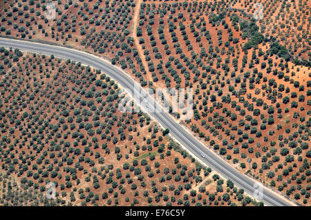 Photographie aérienne en milieu rural. Photographié en Israël Banque D'Images