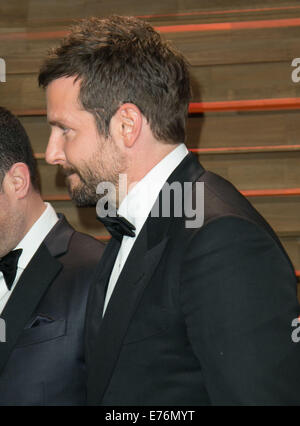 Assister à des célébrités 2014 Vanity Fair Oscar Party at Sunset Plaza. Avec : Bradley Cooper Où : Los Angeles, California, United States Quand : 02 Mars 2014 Banque D'Images