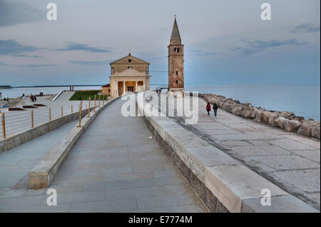 Caorle, Veneto, Italie . Mai 2014, l'église de Sainte Vierge de l'ange (Santuario della Madonna dell'Angelo, Caorle, Italie, avec Banque D'Images