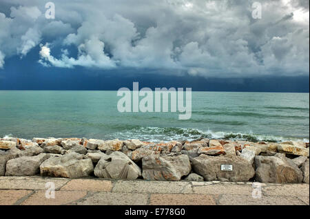 Caorle, Veneto, Italie . Mai 2014, sur la côte de la mer Adriatique dans le village vacances Caorle Banque D'Images