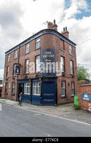 Fat Cat Pub dans Kelham Island dans le Kelham Island Quart de Sheffield South Yorkshire, Angleterre Royaume-uni Banque D'Images