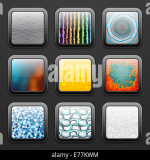 Arrière-plan de l'app icons set Banque D'Images
