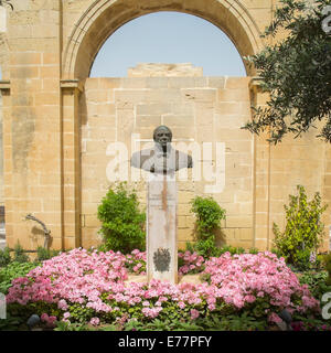 Jardins Barrakka supérieure à La Valette, Malte Banque D'Images