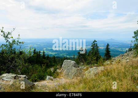 Vue de la tour de Jested de Liberec Banque D'Images