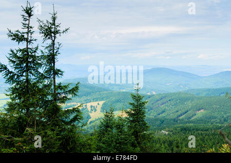 Vue de la tour de Jested de Liberec Banque D'Images