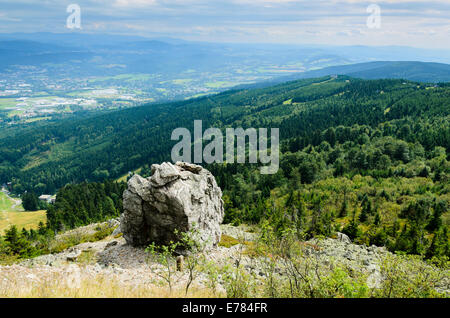 Vue de la tour de Jested de Liberec Banque D'Images