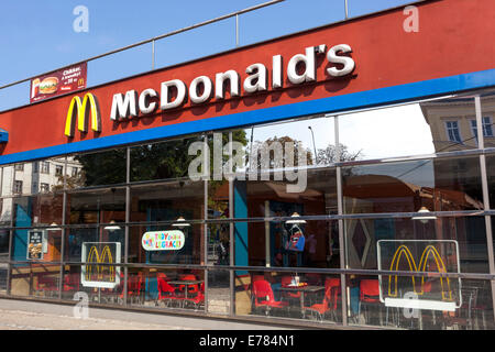 McDonald's Prague Praha République Tchèque Banque D'Images
