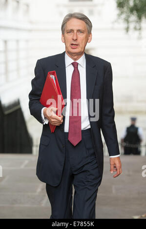 Londres, Royaume-Uni. 09Th Nov, 2014. Secrétaire des affaires étrangères Philip Hammond arrive pour une réunion du Cabinet tenue au 10 Downing Street, le mardi 9 septembre 2014. Credit : Heloise/Alamy Live News Banque D'Images