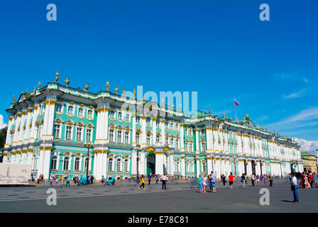 Palais d'hiver (1764), le logement l'Ermitage, de la place du Palais, le centre de Saint-Pétersbourg, la Russie, l'Europe Banque D'Images