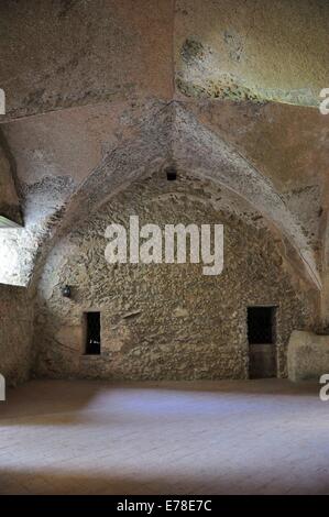 Cloîtres dans Villa Rufolo, Ravello, Campanie, Italie Banque D'Images