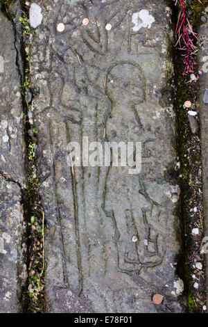 La Tombe de Rob Roy dans le hameau de Balquhidder Loch Voilà ci-dessus dans le Loch Lomond et les Trossachs National Park nr Glasgow Ecosse Banque D'Images