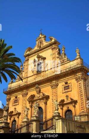 L'église San Pietro, Modica, Sicile, Italie, Sud de l'Europe Banque D'Images