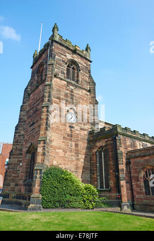 Église paroissiale de Saint Luc, Rue de l'église britannique Staffordshire Cannock Banque D'Images