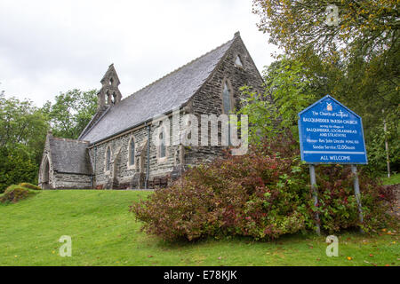 La Tombe de Rob Roy dans le hameau de Balquhidder Loch Voilà ci-dessus dans le Loch Lomond et les Trossachs National Park nr Glasgow Ecosse Banque D'Images