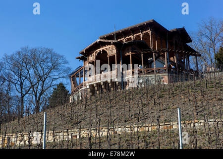 Gazebo, Havličkovy Grébovka vignoble Sady, Vinohrady de Prague, République Tchèque Banque D'Images