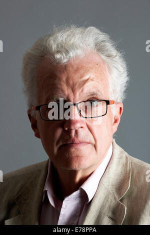 Christian Wolmar au déjeuner littéraire Oldie 9-9-14 Banque D'Images