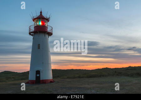 Le phare sur l'île de Sylt, Allemagne Banque D'Images