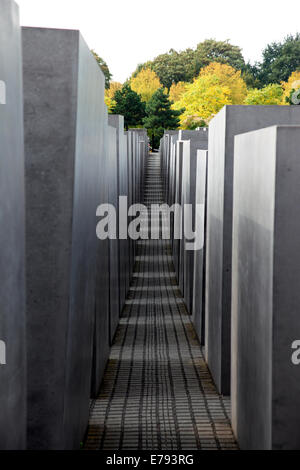 Le Mémorial de l'Holocauste à Berlin. Banque D'Images