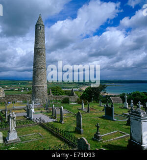 Tour Ronde Irlande Ardmore Banque D'Images